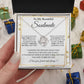 Couples Gifts To My Beautiful Soulmate Necklace From Husband, Wedding Anniversary For Wife From Husband, Wife Wedding From Husband, To My Wife, Necklace Custom Name Message Card and Gift Box Styles on Birthday, Christmas, Wedding, Anniversary Love knot Th