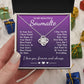 To My Beautiful Soulmate Necklace Gift, Soulmate for Wife Birthday Gifts from Husband, Valentine for Women, Soulmate Gifts, Message Card and Necklace Gifts Box Gift Box Styles on Birthday, Wedding, Anniversary, Valentine Love knot Thang