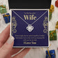 To My Beautiful Wife, Love Knot Necklace Gifts For Wife From Husband, To My Soulmate Necklace For Women, To My Wife Necklace Wedding Anniversary, I Love You, Meaningful Necklace Message Card and Gift Box Styles on Birthday, Christmas, Anniversary Love kno