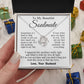 Soulmate Necklace from Husband, Anniversary Romantic Gifts for Wife from Husband to My Wife Necklaces for Wife Birthday Gifts, Wife Jewelry Necklace Message Card and Necklace Gift Box Gift Box Styles on Birthday, Wedding, Anniversary, Valentine Love knot