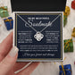 Couples Gifts, To My Beautiful Soulmate Necklace Gifts From Husband, Wedding Anniversary For Wife From Husband, My Beautiful Wife, Necklace Custom Name Message Card and Gift Box Styles on Birthday, Christmas, Wedding, Anniversary Love knot Thang