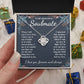 To My Beautiful Soulmate Necklace Gift for Her, Soulmate for Wife Valentine Gifts from Husband, Birthday for Women, Soulmate Gifts, Message Card and Necklace Gifts Box Gift Box Styles on Birthday, Wedding, Anniversary, Valentine Love knot Thang
