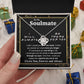 To My Soulmate Necklace To My Future Wife Necklace Gifts, Promise Necklace For Her, Fiance Gifts For Her, Wedding Necklace Gifts For Soulmate From Husband With Message Card Box LED, Soulmate Necklace For Women, To My Wife Necklace Love knot Thang