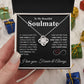 To My Beautiful Soulmate Necklace My Last Everything, Promise Necklace For Her, Fiance Gifts For Her, Valentine Gifts For Future Wife With Message Card Box LED, Soulmate Necklace For Women, To My Wife Necklace Love knot Thang