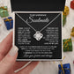 to My Soulmate Necklace from Husband, Necklaces for Wife from Husband, to My Soulmate Necklace for Women, Soulmate Jewelry for Wife Valentine Jewelry Gifts for Wife Birthday Gifts from Husband Love knot Thang