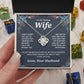 Valentine Gifts for Wife Necklace from Husband, Gifts for Wife from Husband, Valentine Gifts for Her Gifts Soulmate Message Card and Necklace Gift Box Gift Box Styles on Birthday, Wedding, Anniversary, Valentine Love knot Thang
