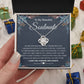 To My Beautiful Soulmate Necklace Gifts for Wife from Husband, Soulmate Valentine Gifts, Gift for Wife, Message Card and Necklace Gift Box Gift Box Styles on Birthday, Wedding, Anniversary, Valentine Love knot Thang