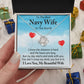 Couples Gifts, To My Navy Wife Necklace Gifts From Husband, Wedding Anniversary Jewelry For Wife From Husband, Wife Birthday From Husband, To My Soulmate Message Card and Gift Box styles On Birthday, Christmas, Anniversary  Love knot Thang