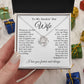 To My Beautiful Wife Necklace, Wedding Anniversary Jewelry for Women, Anniversary Gifts For Wife From Husband To My Wife Necklace Message Card and Necklace Gift Box Gift Box Styles on Birthday, Wedding, Anniversary, Valentine Love knot Thang