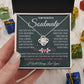 My Beautiful Soulmate Necklace Future Wife Gifts, Promise Necklace For Her, Fiance Gifts For Her, Valentine Gifts For Soulmate With Message Card Box LED, Soulmate Necklace For Women, To My Wife Necklace Love knot Thang