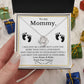 Gift for New Mom, Baby Feet Heart Necklace Baby Gift Set, To My Mommy, Necklaces For Women, Gifts for Mom, Baby Shower Gifts, Mommy to be Gifts, Pregnancy Gifts for First Time Moms, Mothers Day Gifts for New Mothers, Mother's Day Gi LOVE KNOT