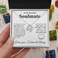 To My Future Wife Necklace My Last Everything, Promise Necklace For Her, Fiance Gifts For Her, Valentine Gifts For Future Wife With Message Card Box LED, Soulmate Necklace For Women, To My Wife Necklace copy Love knot Thang
