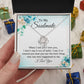 To My Soulmate, To My Wife Necklace, Wife Necklace, Wife Gift, WIfe Gift From Husband, Happy Anniversary, Meaningful Necklace Message Card and Gift Box Styles on Birthday, Christmas, Anniversary Love knot Thang
