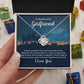 Couples Gifts Necklace To My Beautiful Girlfriend Necklace Gifts For My Wife, I Love You, Love Knot Meaningful Necklace Message Card and Gift Box Styles on Birthday, Christmas, Anniversary Love knot Thang