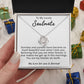 To My Lovely Wife Necklace Gift From Husband To My Badass Wife Pendant Anniversary Jewelry with Message Card and Gift Box. Gift for Wife. Necklace Gift Set for Wife Necklace Gifts Box Gift Box Styles Love knot Thang