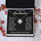 To My Beautiful Soulmate Necklace Gifts for Her, Soulmate for Wife Birthday Gifts from Husband, Valentine for Women, Soulmate Gifts, Message Card and Necklace Gifts Box Gift Box Styles on Birthday, Wedding, Anniversary, Valentine Love knot Thang