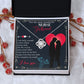 Couples Gifts, Nusre Wife Girlfriend Necklace Gifts From Husband, Wedding Anniversary Jewelry For Wife From Husband, Wife Birthday From Husband, To My Beautiful Girlfriend Message Card and Gift Box styles On Birthday, Christmas, Anniversary  Love knot Tha
