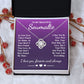 To My Beautiful Soulmate Necklace Gift, Soulmate for Wife Birthday Gifts from Husband, Valentine for Women, Soulmate Gifts, Message Card and Necklace Gifts Box Gift Box Styles on Birthday, Wedding, Anniversary, Valentine Love knot Thang