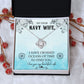 Couples Gifts, Dear Wife Necklace Gifts From Husband, Wedding Anniversary Jewelry For Wife From Husband, Wife Birthday From Husband, To My Beautiful Wife Girlfriend Message Card and Gift Box styles On Birthday, Christmas, Anniversary  Love knot Thang