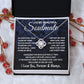 To My Beautiful Soulmate Necklace, Soulmate Jewelry For Women, Wife Necklace From Husband, Wife Anniversary Gifts Necklace For Wife, Soulmate Gifts For Her, To My Future Wife Necklace Soulmate Love knot Thang