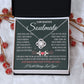 My Beautiful Soulmate Necklace Future Wife Gifts, Promise Necklace For Her, Fiance Gifts For Her, Valentine Gifts For Soulmate With Message Card Box LED, Soulmate Necklace For Women, To My Wife Necklace Love knot Thang