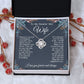 To My Beautiful Soulmate Necklace, Valentine Anniversary Jewelry Gifts for Women, Anniversary Gifts For Wife From Husband To My Wife Necklace Message Card and Necklace Gift Box Gift Box Styles on Birthday, Wedding, Anniversary, Valentine Love knot Thang