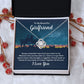 Couples Gifts Necklace To My Beautiful Girlfriend Necklace Gifts For My Wife, I Love You, Love Knot Meaningful Necklace Message Card and Gift Box Styles on Birthday, Christmas, Anniversary Love knot Thang