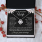 Wife Necklace Gift for Her, Soulmate Jewelry, Necklace for Future Soulmate, Wedding Valentine Jewelry for Wife Necklace Gifts from Husband - Soulmate Gift Necklace with Message Card and Gift Box Love knot Thang