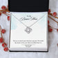 My Bonus Mom Necklace, Dear Mom, Mother's Day Necklace, Gift for Mom from Daughter, Son, Amazing Mom, Perfect Mother Mother's Day Gift, Love Knot Necklace Message Card and Gift Box Styles on Birthday, Christmas, Anniversary  Love knot Thang
