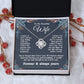 Valentine Gifts for Wife Necklace from Husband, Gifts for Wife from Husband, Birthday Gifts for Her Gifts Soulmate Message Card and Necklace Gift Box Gift Box Styles on Birthday, Wedding, Anniversary, Valentine Love knot Thang