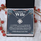 Gifts For Wife Birthday Gifts From Husband Necklace Valentines Day, Necklace for Future Soulmate, Wedding Birthday Jewelry for Wife Necklace Gifts from Husband - Soulmate Gift Necklace with Message Card and Gift Box Love knot Thang