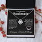 Beautiful Soulmate Necklace My Last Everything, Promise Necklace For Her, Fiance Gifts For Her, Valentine Gifts For Future Wife With Message Card Box LED, Soulmate Necklace For Women, To My Wife Necklace Love knot Thang