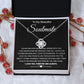 To My Beautiful Soulmate Necklace Birthday Gifts for Wife Gifts from Husband, Wife Valentine Gifts, Gifts for Wife, Message Card and Necklace Gift Box Gift Box Styles on Birthday, Wedding, Anniversary, Valentine Love knot Thang