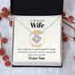 Wife Necklace Gifts From Husband, Wedding Anniversary Jewelry For Wife From Husband, Wife Birthday From Husband, Necklaces For Wife From Husband To My Wife Necklace, Necklace Message Card and Gift Box Styles on Birthday, Christmas, Anniversary  Love knot