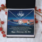 Couples Gifts Necklace To My Wife Necklace Gifts For My Wife, I Love You, Happy Anniversary My Love, Love Knot Meaningful Necklace Message Card and Gift Box Styles on Birthday, Christmas, Anniversary Love knot Thang