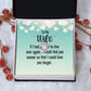 Couples Gifts, Smokin' Wife Necklace Gifts From Husband, Wedding Anniversary Jewelry For Wife From Husband, Wife Birthday From Husband, To My Unbiological Sister Message Card and Gift Box styles On Birthday, Christmas, Anniversary  Love knot Thang