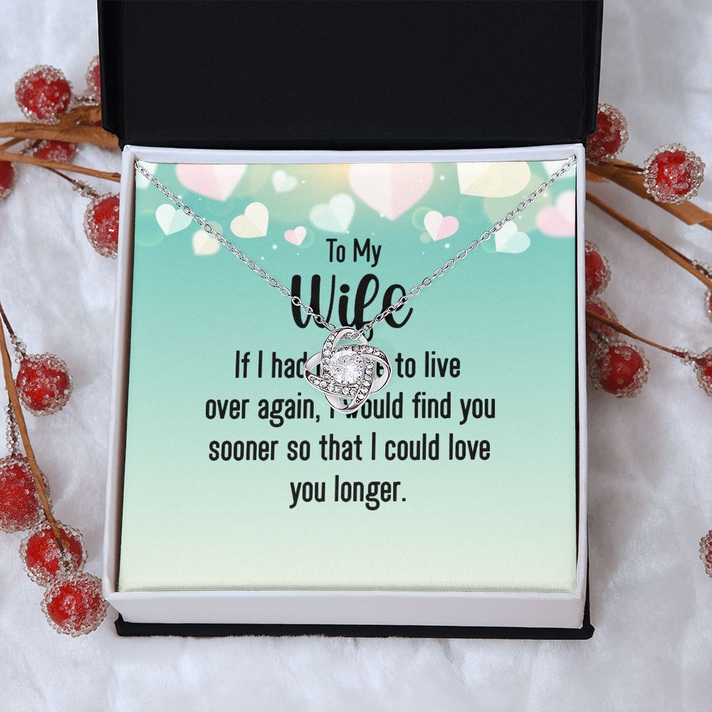 Couples Gifts, Smokin' Wife Necklace Gifts From Husband, Wedding Anniversary Jewelry For Wife From Husband, Wife Birthday From Husband, To My Unbiological Sister Message Card and Gift Box styles On Birthday, Christmas, Anniversary  Love knot Thang