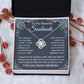 Soulmate Necklace Gift for Her, Soulmate Jewelry, Necklace for Future Wife, Anniversary Valentine Jewelry for Wife Necklace Gifts from Husband - Soulmate Gift Necklace with Message Card and Gift Box Love knot Thang
