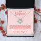 Love Knot Necklace, To My Girlfriend Gifts From Boyfriend, Girlfriend Jewelry, Girlfriend Anniversary For Girlfriend Gift, Necklace Message Card and Gift Box Styles on Birthday, Christmas, Anniversary  Love knot Thang