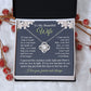 Wife Necklace Gift for Her, Soulmate Jewelry, Necklace for Future Soulmate, Valentine Anniversary Jewelry for Wife Necklace Gifts from Husband - Soulmate Gift Necklace with Message Card and Gift Box Love knot Thang