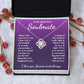 To My Beautiful Soulmate Necklace Gift for Her, Soulmate for Wife Birthday Gifts from Husband, Valentine for Women, Soulmate Gifts, Message Card and Necklace Gifts Box Gift Box Styles on Birthday, Wedding, Anniversary, Valentine Love knot Thang
