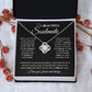 to My Beautiful Soulmate Necklace Future Wife Gifts, Promise Necklace For Her, Fiance Gifts For Her, Wedding Valentine Gifts For Future Wife With Message Card Box LED, Soulmate Necklace For Women, To My Wife Necklace Love knot Thang