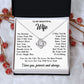 To My Wife Necklace Gift for Her, Soulmate Necklace, Necklaces for Wife from Husband, Valentine To My Wife Necklace, Soulmate Gifts, Necklace Message Card and Gift Box Styles on Birthday, Wedding, Anniversary, Valentine Love knot Thang