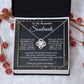 Couples Gifts To My Beautiful Soulmate Necklace From Husband, Anniversary For Wife From Husband, Wife Wedding From Husband, To My Wife, Necklace Custom Name Message Card and Gift Box Styles on Birthday, Christmas, Wedding, Anniversary Love knot Thang