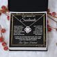 Soulmate Necklace Gifts from Husband, Anniversary Gifts for Wife from Husband, Wife Valentine Gift from Husband, To My Wife Necklace Message Card and Necklace Gifts Box Gift Box Styles on Birthday, Wedding, Anniversary, Valentine Love knot Thang