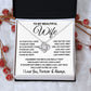 To My Beautiful Wife Necklace, Soulmate Jewelry For Women, Wife Necklace From Husband, Soulmate Birthday Gifts Necklace For Wife, Soulmate Gifts For Her, To My Future Wife Necklace Soulmate Love knot Thang