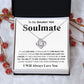 Gifts For Soulmate Birthday Gifts From Husband Necklace Valentines Day, Necklace for Future Soulmate, Wedding Anniversary Jewelry for Wife Necklace Gifts from Husband - Soulmate Gift Necklace with Message Card and Gift Box Love knot Thang