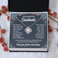 To My Soulmate Necklace Gift for Her, Soulmate Jewelry, Necklaces for Wife from Husband, Birthday To My Wife Necklace, Soulmate Gifts, Necklace Message Card and Gift Box Styles on Birthday, Wedding, Anniversary, Valentine Love knot Thang
