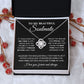To My Beautiful Soulmate, Love Necklace for Girlfriend, Wife Gift, Soulmate Jewelry, Soulmate Necklace, Future Wife Gift, Necklace for Wife from Husband Necklace Message Card and Gift Box Styles on Birthday, Christmas, Wedding, Anniversary Love knot Thang
