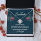 To My Soulmate Necklace for her Jewelry For Her Couples Gifts Necklaces For Soul Mate Christmas Jewelry, Dear Wife, Forever & Always, Love Knot Meaningful Necklace Message Card and Gift Box Styles on Birthday, Christmas, Anniversary Love knot Thang